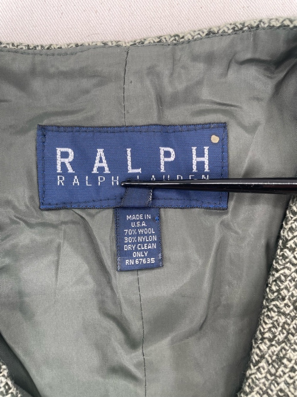 Vintage Ralph Lauren Wool Long Vest - Picture 7 of 8